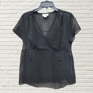 Motherhood Maternity polka dot blouse